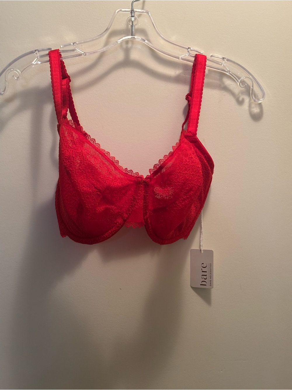 NWT Bare Necessities Red Bra